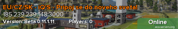 EU/CZ/SK - iQ'S - Pripoj se do noveho sveta!