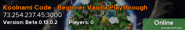 Koolnami Code - Beginner Vanilla Playthrough