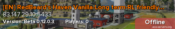 [EN] RedBeard's Haven Vanilla-Long term-RL friendly-Session0