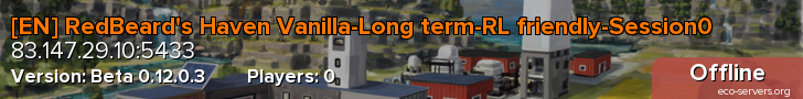 [EN] RedBeard's Haven Vanilla-Long term-RL friendly-Session0
