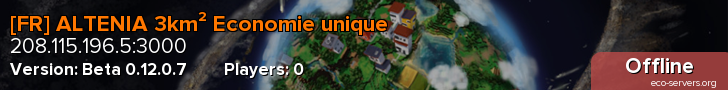 [FR] ALTENIA 3km² Economie unique